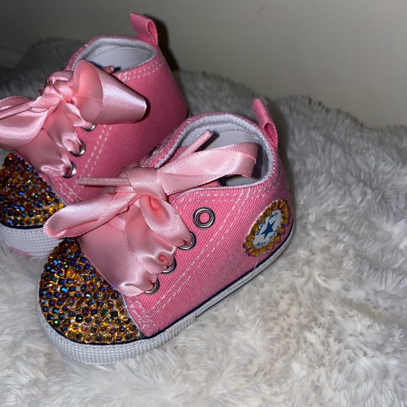 Custom Crystal baby shoes - Picture 2 of 6